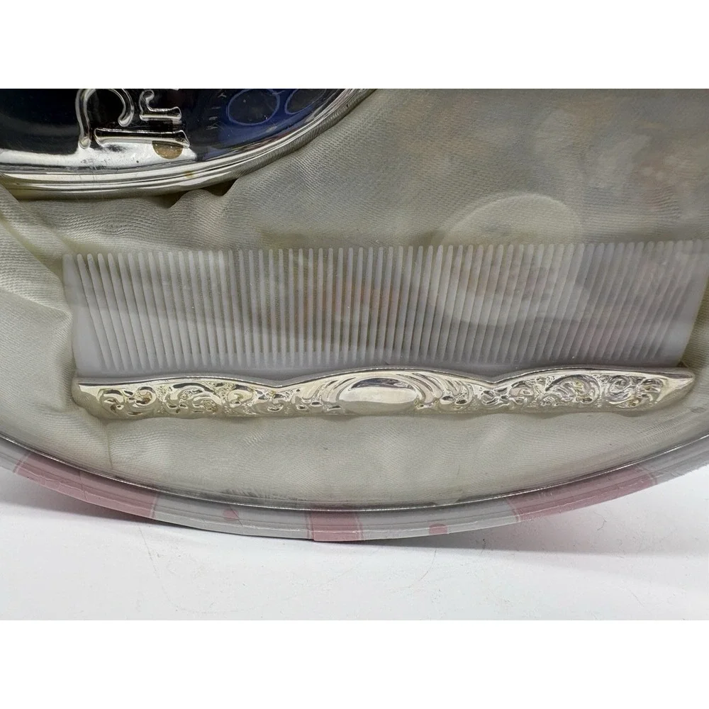Mud Pie Silver Princess Baby Brush Comb Set